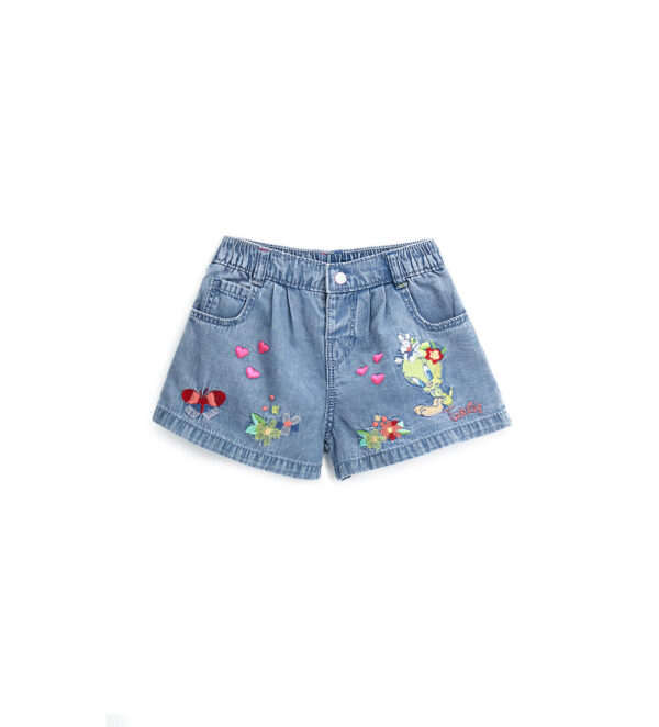 Colorfully baby girl warner tweety bermuda shorts