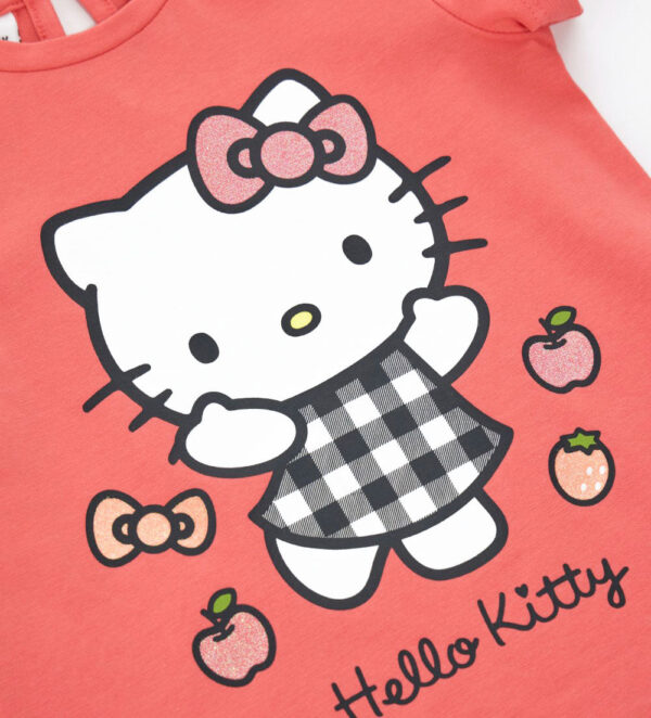 Flower market baby girl hello kitty t-shirt – Image 3