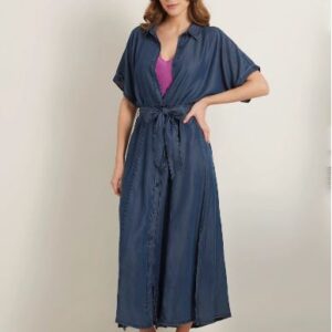 Denim Woman Full-Long Dress