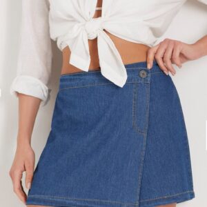 Denim Woman Shorts 2