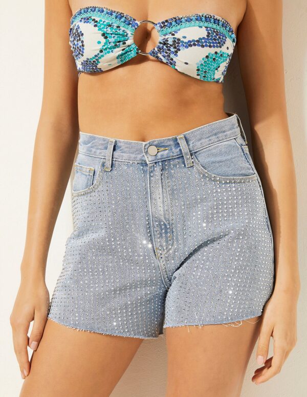 Denim Lux Woman Shorts – Image 3