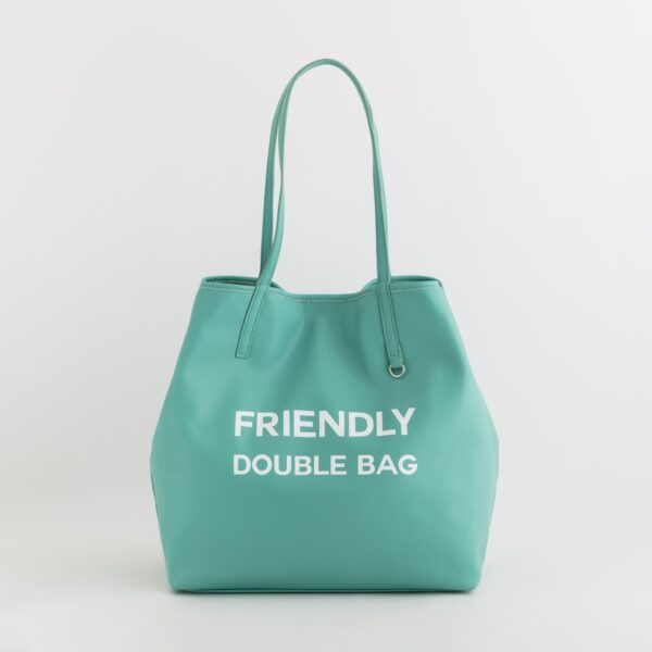 Friendly Double Spri Woman Shopping Bags Reversible Big – Image 4