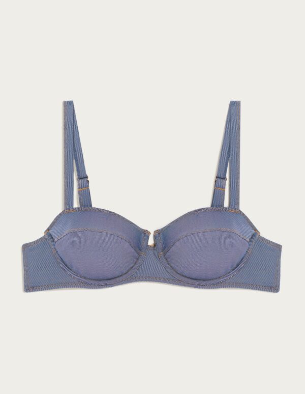 Denim Woman Balconette Bikini Bra – Image 2