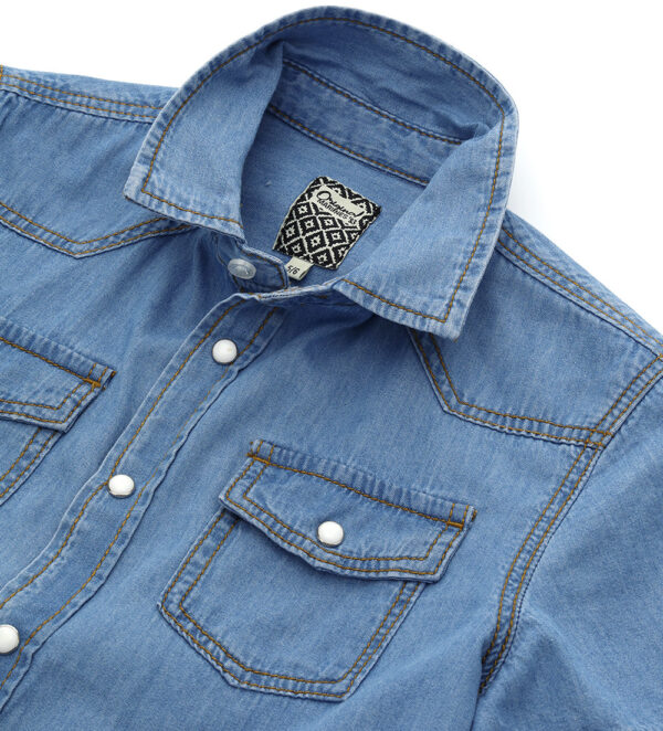 Special day boy denim shirt – Image 3