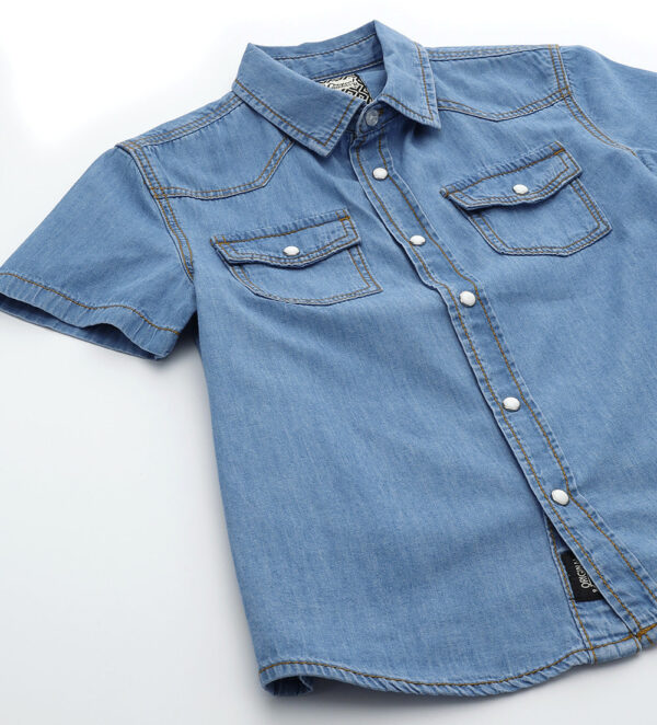 Special day boy denim shirt – Image 2