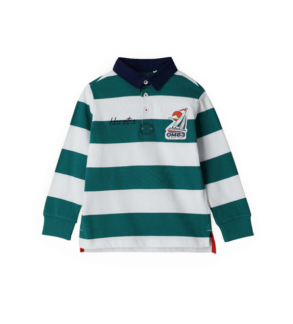 Ocean side boy polo shirt with embroidery – Image 4