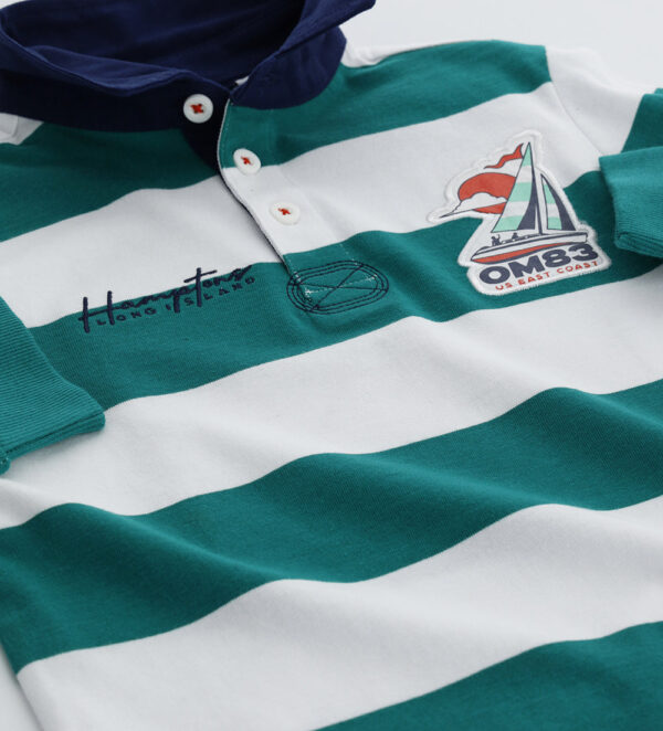 Ocean side boy polo shirt with embroidery – Image 5