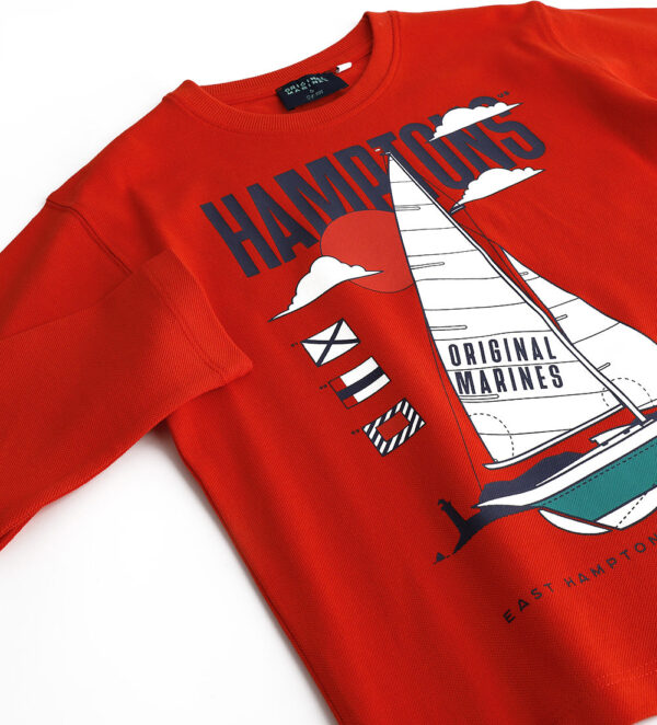 Ocean side boy piquet sweater – Image 7