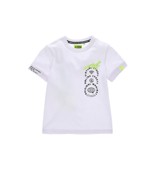 Street sport boy t-shirt with embroidery