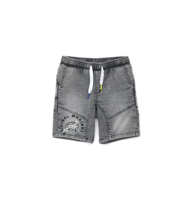 Street sport boy denim fleece bermuda 2