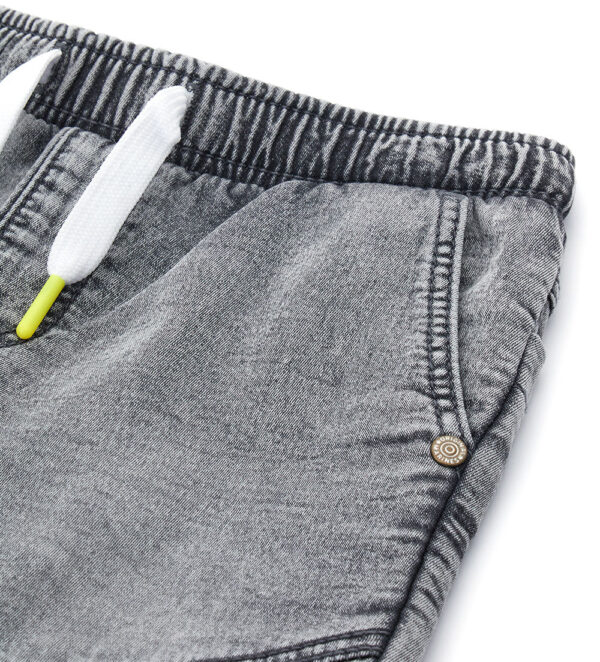 Street sport boy denim fleece bermuda 2 – Image 3