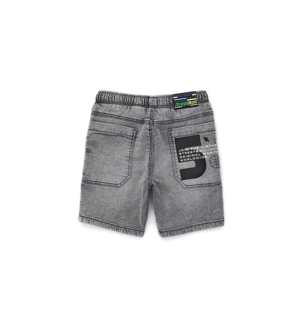 Street sport boy denim fleece bermuda 2 – Image 5