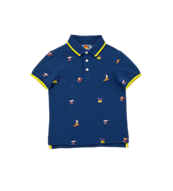 Surf Spirit Boy Piquet Polo Shirt