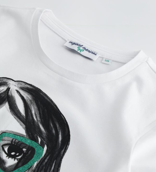Miss couture girl t-shirt with bow – Image 4
