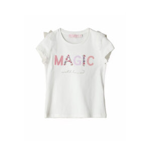 Special day girl t-shirt with tulle sleeve