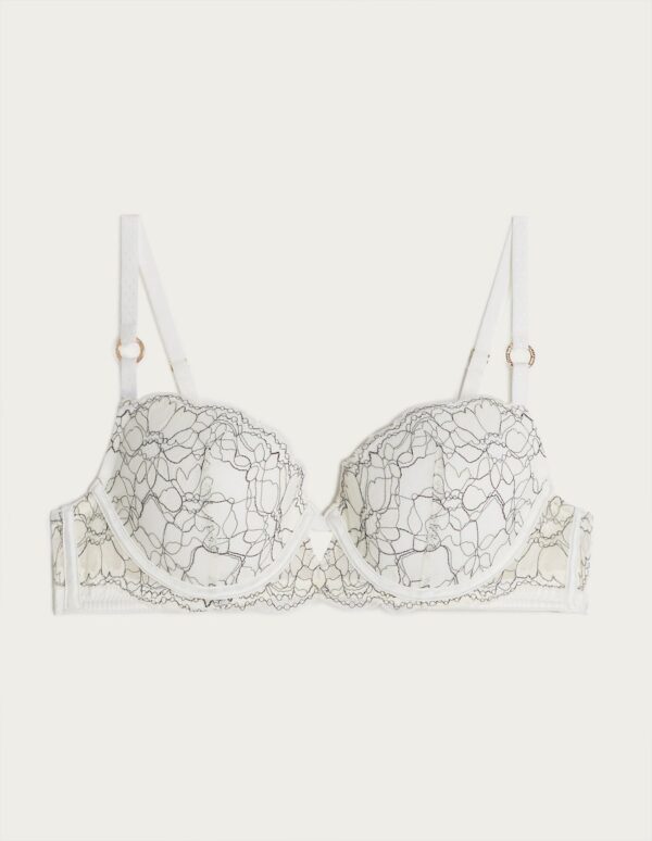 Ladylike Woman Padded Balcony Bra In Different Cup Size – Image 4