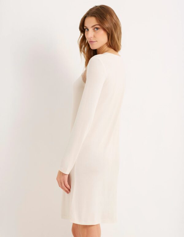 Modal / Lace Woman Long Sleeve Nightshirt – Image 3
