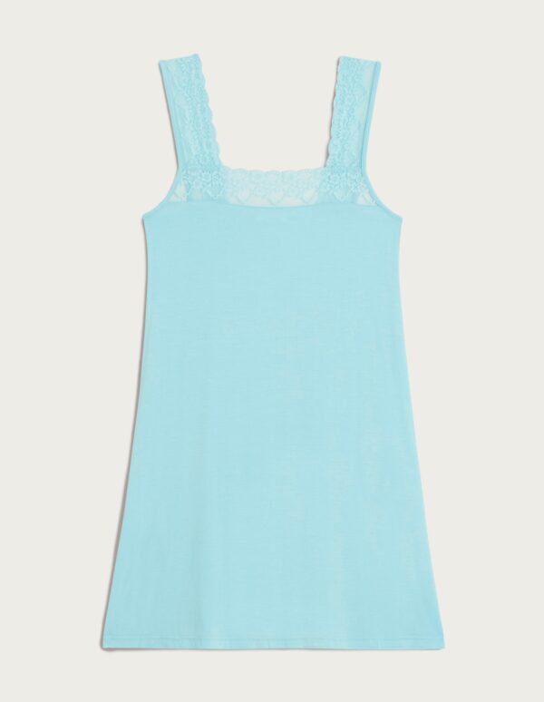 Happy Lace Woman Sleeveless Nightshirt – Image 7