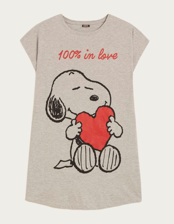 Snoopy Love Woman Short-Sleeve Nightshirt – Image 3