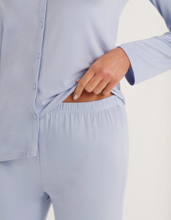 Primula Color Woman Long-Pyjamas With Front Opening – Image 2