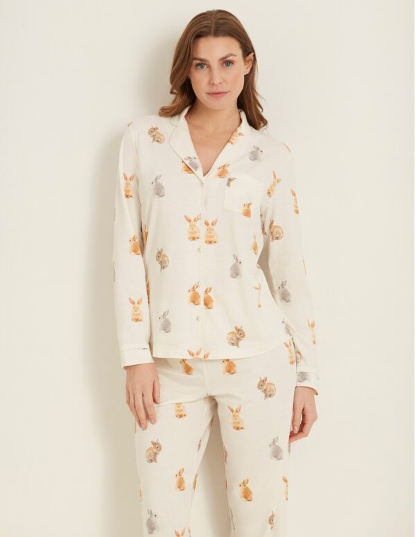 Funny Bunny Woman Long-Pyjamas With Front Opening 2