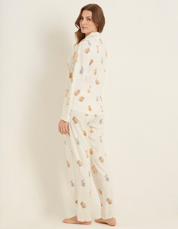 Funny Bunny Woman Long-Pyjamas With Front Opening 2 – Image 3