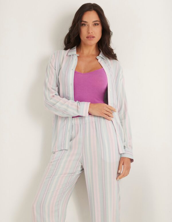 Lady Butterfly Woman Long-Pyjamas With Front Opening