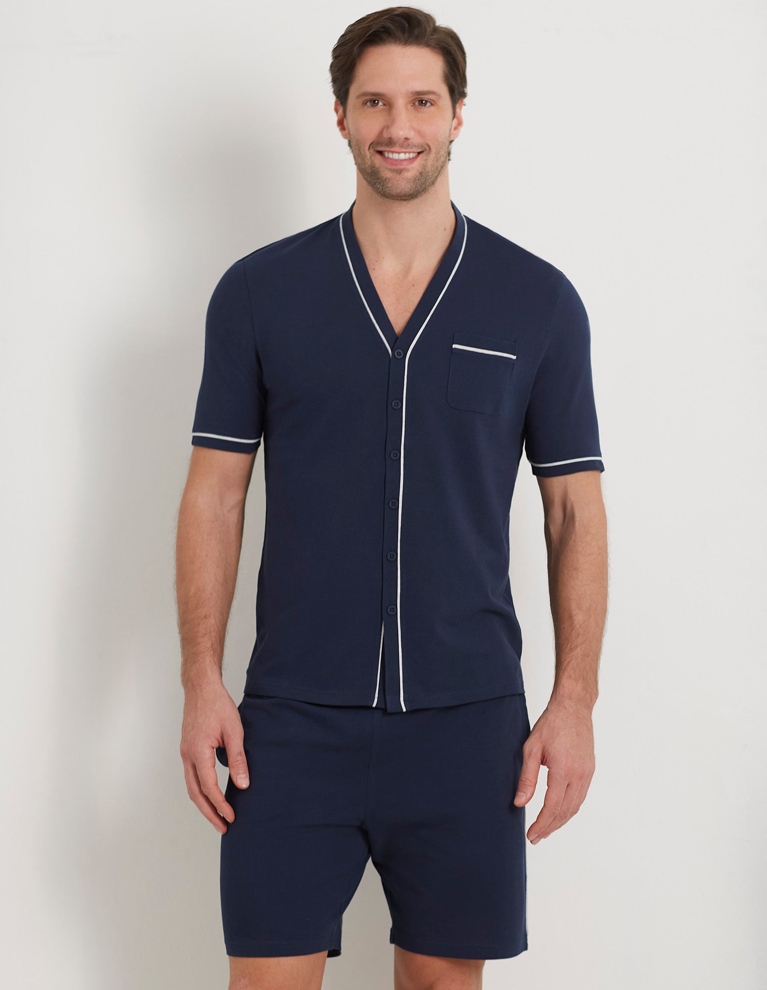 Daily Pajamas Man Short-Pyjamas With Front Opening