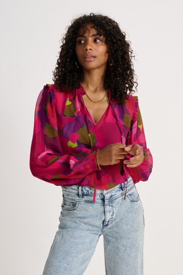 TOP - Brushwork Fiery Pink – Image 3