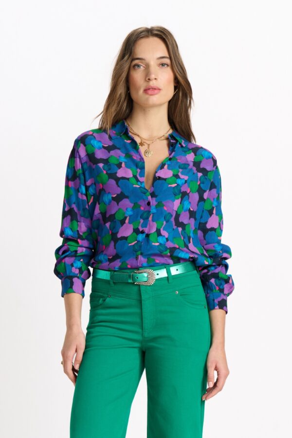 BLOUSE - Mila Brushwork Lilac – Image 5