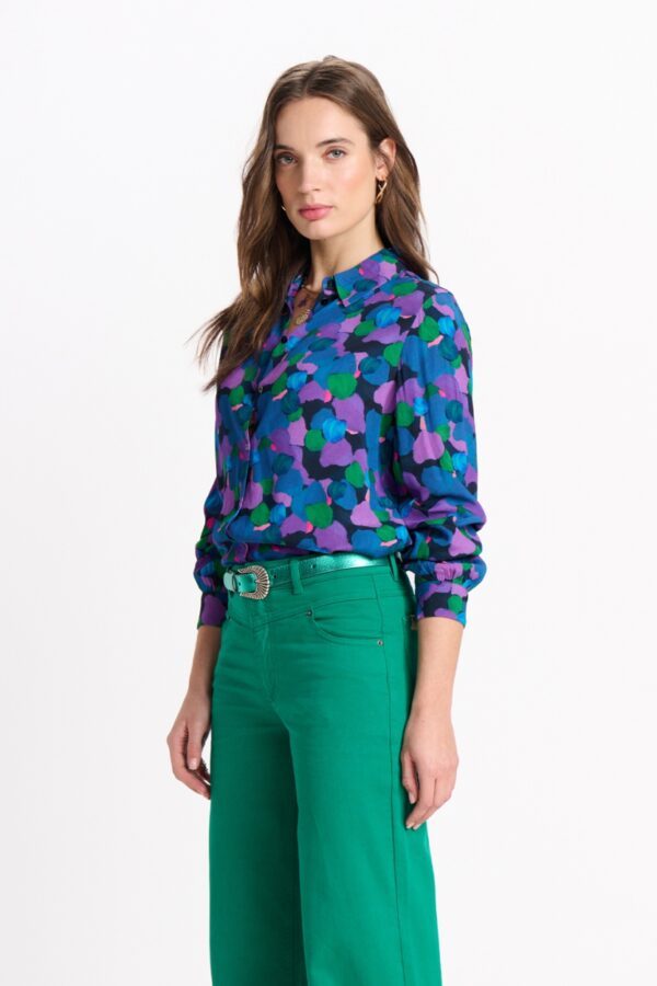 BLOUSE - Mila Brushwork Lilac – Image 6