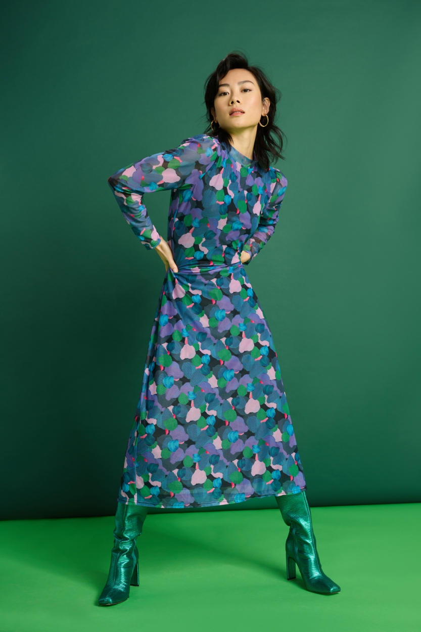 DRESS – Brushwork Lilac Slim