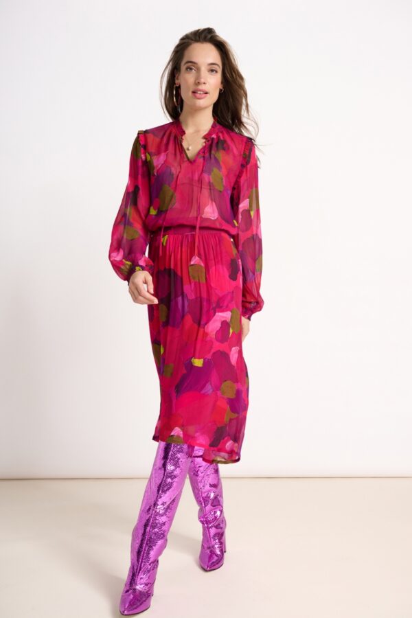 SKIRT - Brushwork Fiery Pink – Image 3