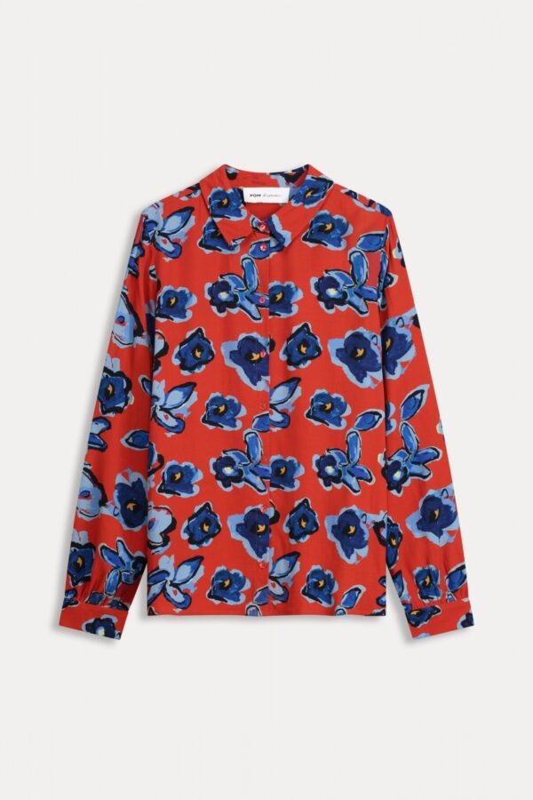 BLOUSE - Mila Flower Glory Red – Image 2