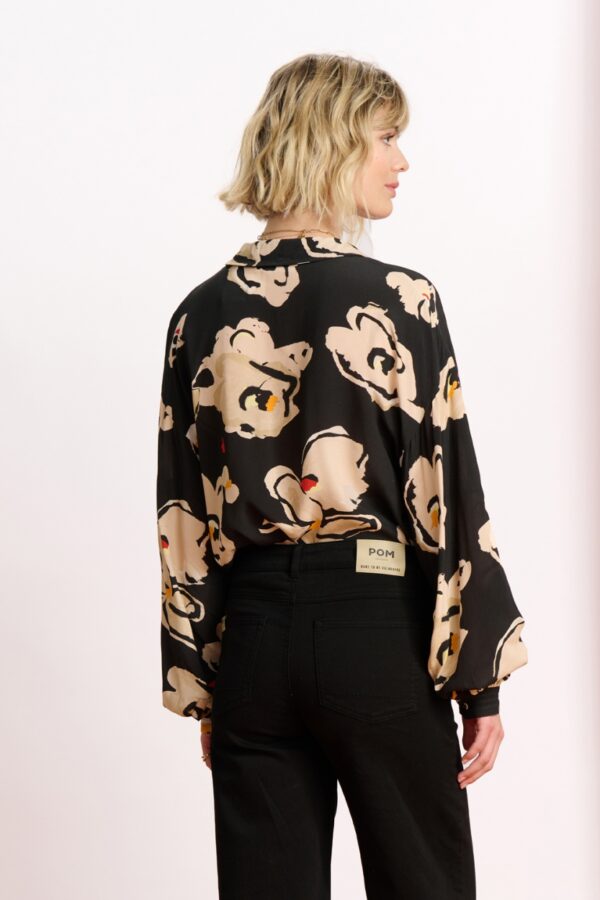 BLOUSE - Flower Glory Black – Image 6