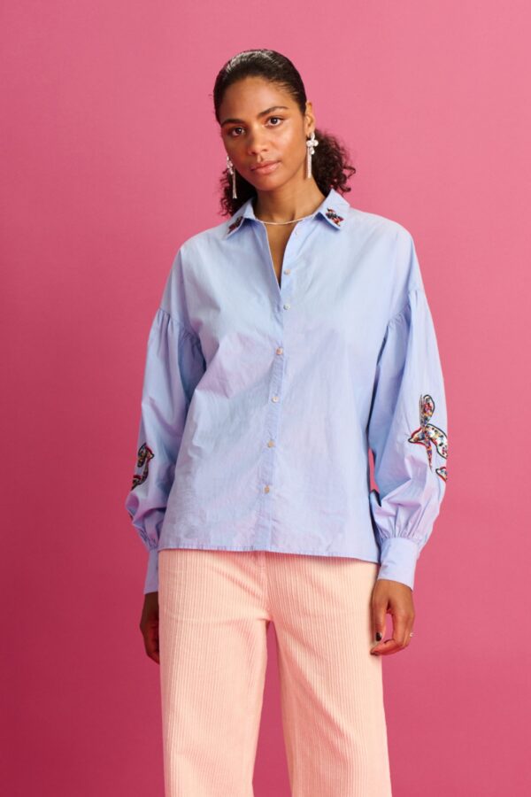 BLOUSE - Maxime Ice Blue – Image 4