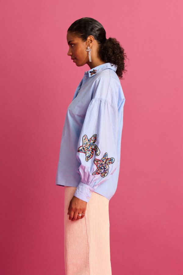 BLOUSE - Maxime Ice Blue – Image 5