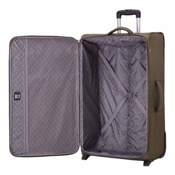 Split colors travel unisex large soft trolleys – Image 5
