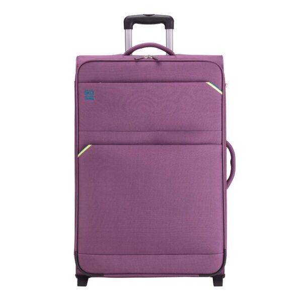 Split colors travel unisex large soft trolleys – Image 6