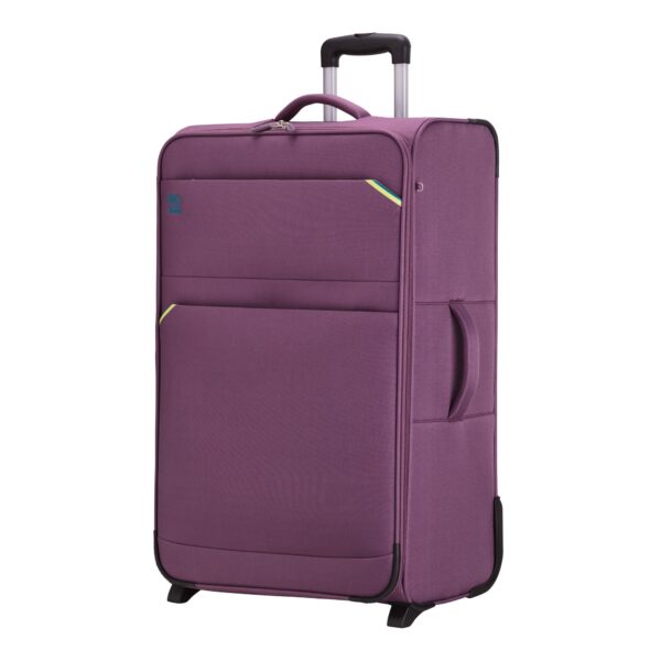 Split colors travel unisex large soft trolleys – Image 7