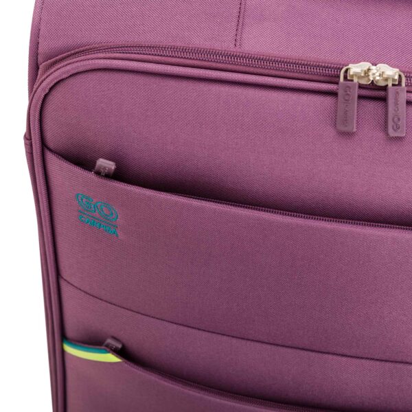 Split colors travel unisex large soft trolleys – Image 10