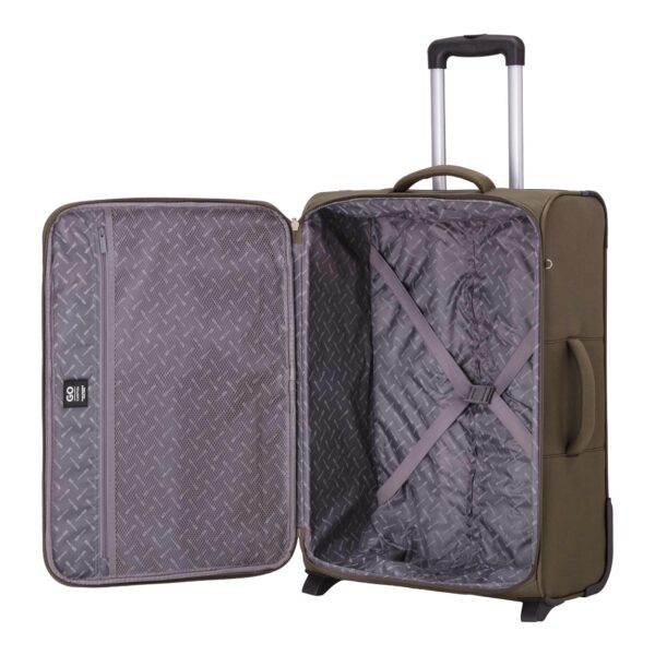Split colors travel unisex medium soft trolleys – Image 3