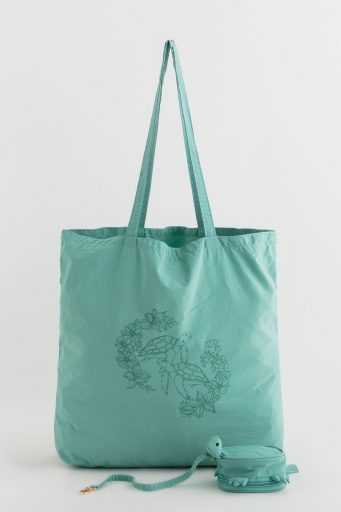 Friendly Turtle Woman Bags Folding Shopping