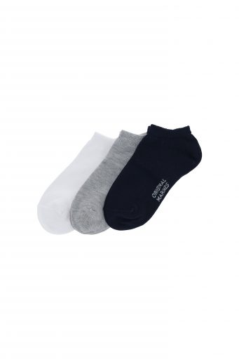Basico Spring Boy Tri-Pack Sneakers Socks 1