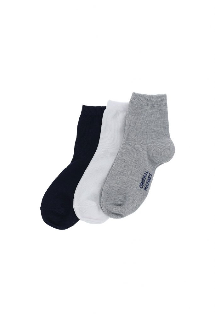Basico Spring Boy Short Tri-Pack Socks 1