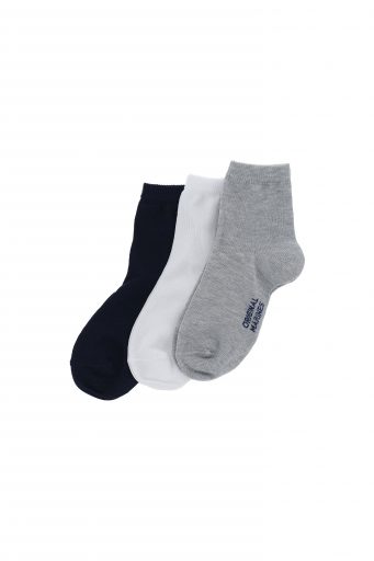 Basico Spring Boy Short Tri-Pack Socks 1