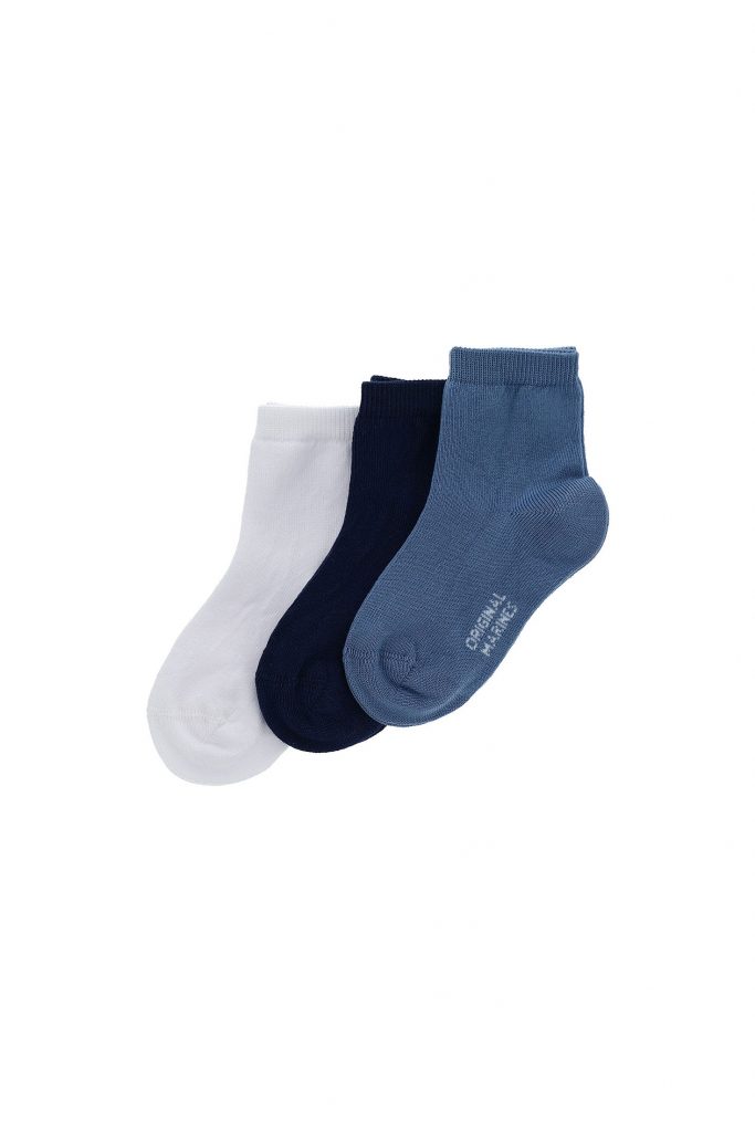 Basico spring baby boy short tri-pack socks 1