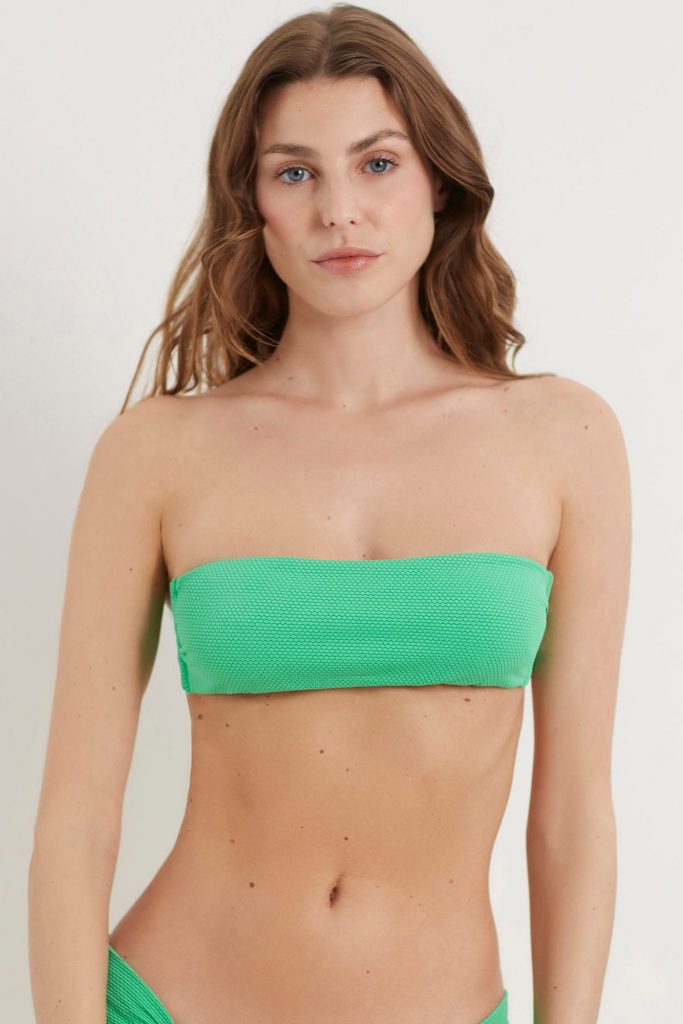 Textured Woman Bandeau bikini bra