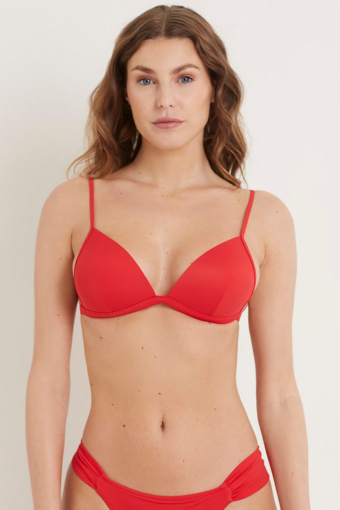 Essentials Woman Padded Triangle Push Up Bikini Bra