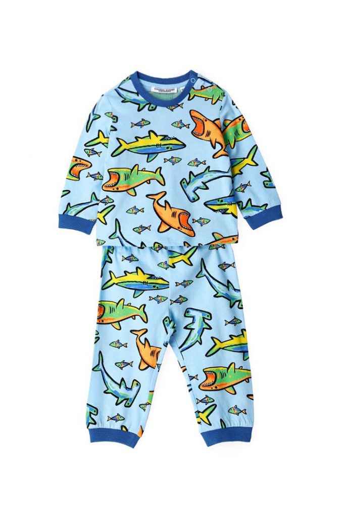 Good night baby boy cotton pajamas
